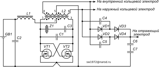 Рисунок 1. Схема инвертора