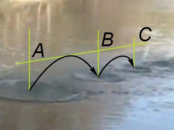 Отскок камня в ПЗС