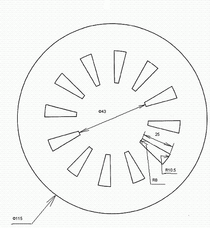железо размеры